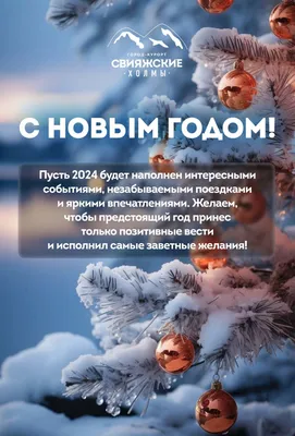 С Новым Годом 2024 | Всесезонный город-курорт "Свияжские холмы".  Официальный сайт.