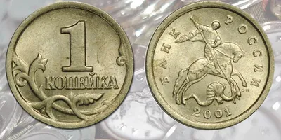 1 копейка 2001 года: найдена уникальная разновидность стоимостью 15 тысяч  рублей | Монеты России и СССР | Дзен