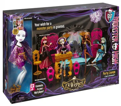 Игровой набор MONSTER HIGH 13 желаний - Спектра Вондергейст с диджейской  установкой « Каталог «