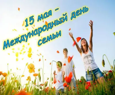 15 мая – Международный день семьи - РНТБ