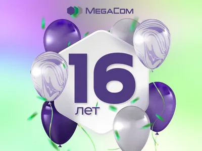 Шары на День Рождения 16 лет - купить с доставкой в Москве