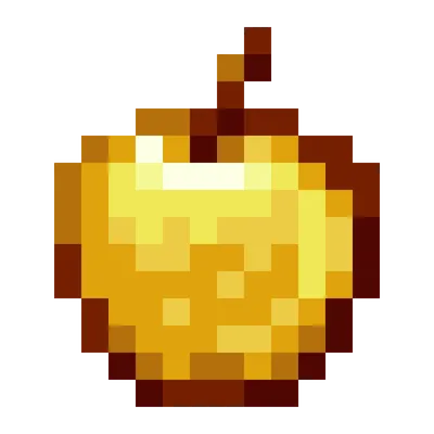 Pixilart - Golden Apple 16x16 by unclespence64