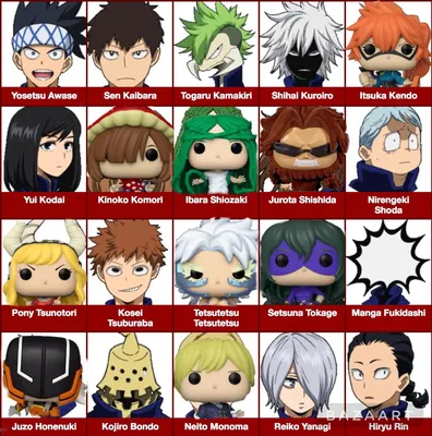 All class 1B with Funko pops : r/MyHeroAcadamia