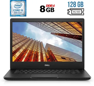 Купить Ультрабук Б-класс Dell Latitude 3400 / 14" (1920x1080) IPS / Intel  Core i5-8265U (4 (8) ядра по 1.6 - 3.9 GHz) / 8 GB DDR4 / 128 GB SSD M.2 /  Intel UHD Graphics 620 / WebCam / USB 3.1 / HDMI / Windows 11 лицензия в  Украине