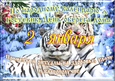 2 января - Традиции, приметы, обычаи и ритуалы дня. Все праздники дня во  всех календарях | Сергей Чарковский Все праздники | Дзен