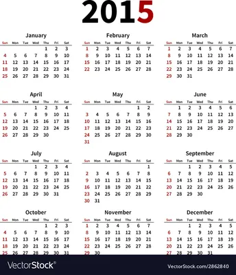 Free 2015 Calendars in PDF, Word, Excel