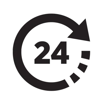 24 hours a day icon. 17259083 PNG - 