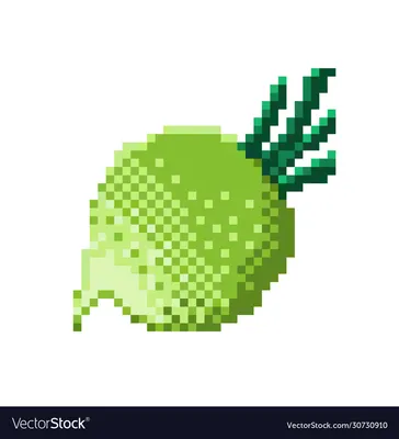 Pixel art banana icon 32x32 Royalty Free Vector Image