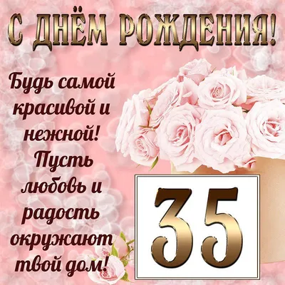 Открытка с днем рождения мужчине 35 лет — 