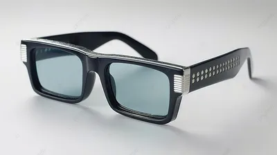 3D Вид спереди черные очки в PNG, SVG