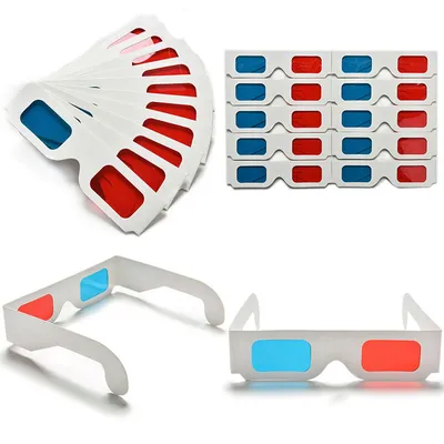 красные и синие 3d очки с отражениями, 3d анаглифные очки с красным и синим  на белом фоне, Hd фотография фото, очки фон картинки и Фото для бесплатной  загрузки