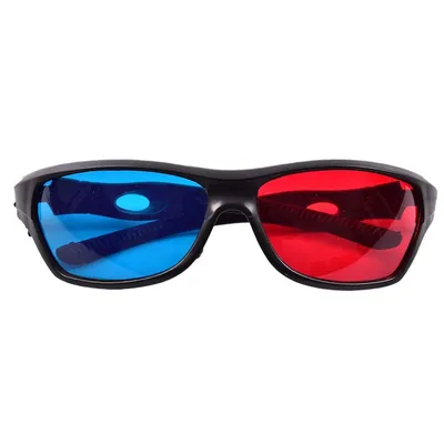красно-синий/голубой анаглиф простой стиль 3d очки кино игры-дополнительный  стиль обновления| 