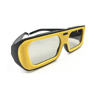 Source Большие пассивные поляризованные 3D-очки с желтой оправой для 3D  SONY,LG, ТВ JVC и 3D кинотеатров RealD on 