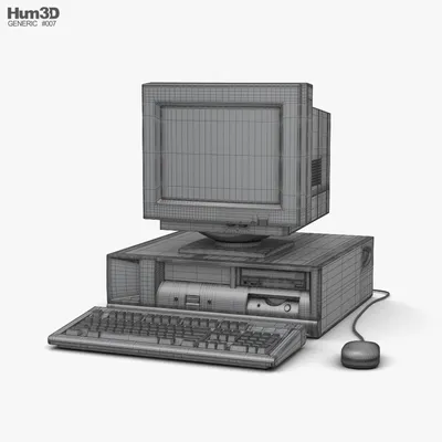 90s PC Desktop Style 01 - 3D Model by Face The Edge