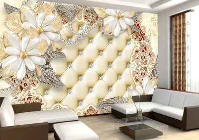 ᐉ Фотообои 3D на всю стену Consalnet Природа Цветы Пастель Керамика с клеем  368х254 см (14149P8)