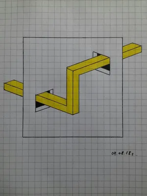 How to Draw The Triangle with 3d Cubes Optical Illusion #pixelvideo -  YouTube