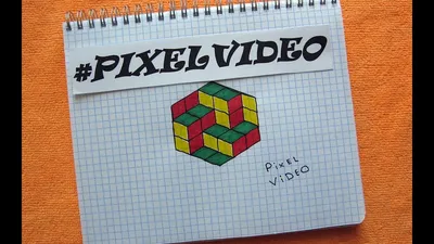 How to Draw 3D pixel art #pixelvideo - YouTube