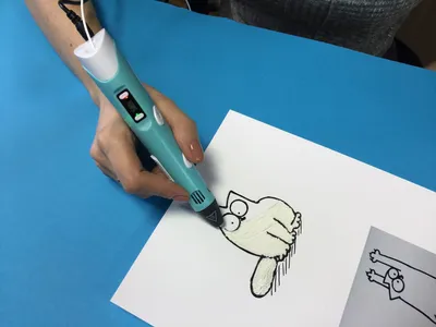Кот Саймона 3D-ручкой