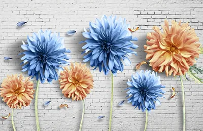 Фотообои Dekor Vinil 3D цветы на сером фоне 3д обои,фотообои цветы,роза,бабочки,серый,флизелиновые  фрески,декор стен, роспись | AliExpress