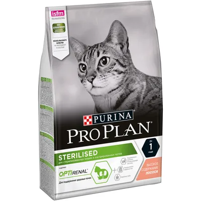 Сухой корм для кошек PRO PLAN для здоровья почек после стерилизации с  лососем, 3 кг - отзывы покупателей на маркетплейсе Мегамаркет | Артикул  товара:100024869749