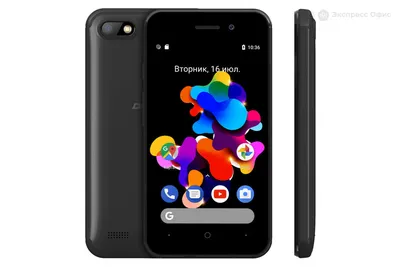 Смартфон Digma Q401 3G HIT 8Gb 1Gb черный моноблок 3G 2Sim 4" 480x800  Android 7.0 2Mpix  b/g/n GSM900/1800 GSM1900 TouchSc MP3 FM microSD  max32Gb Черный — купить в Москве, цены в