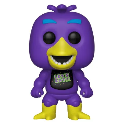 Эксклюзивная фигурка Funko POP! FNAF Blacklight: Chica (Чика) из игры 5  ночей с Фредди (FNAF)