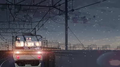 Пять сантиметров в секунду / 5 Centimeters per Second [обои, wallpapers,  картинки] | Anime scenery, Anime background, Aesthetic wallpapers