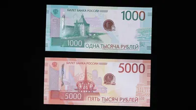 Как выглядят новые купюры 1000 и 5000 рублей: Центробанк показал эскиз - 16  октября 2023 - 76.ру