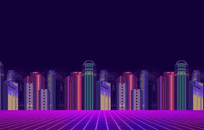 Обои Минимализм, Город, Фон, Пиксели, 8bit, Electronic, 8бит, 8 bit, bit,  Synth, Retrowave, Синти, Synthwave, Synth pop, 8 Бит картинки на рабочий  стол, раздел минимализм - скачать