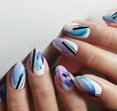 Abstract Nail Art Tutorial/ Необычный способ сделать дизайн ногтей - YouTube