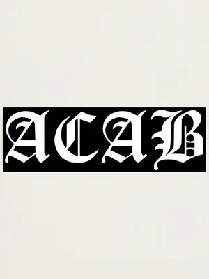 ACAB by valentinahramov | Easy tattoos to draw, Tattoo lettering fonts,  Cover up tattoos