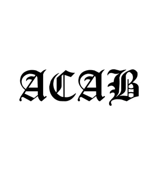 ACAB - Embroidered Ski Mask – Punk With A Camera