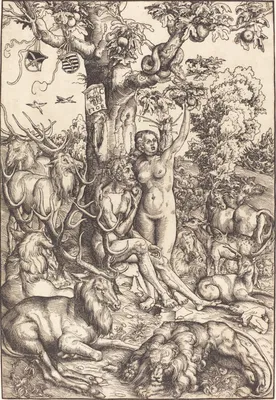 Адам и Ева в Эдемском саду (Земной рай) (ок.1610) (Севилья, Музей  искусств). Jan Brueghel sn. | Краска, Картины, Музей искусства
