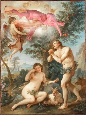 Jacopo Chimenti | Adam and Eve with Cain and Abel | MutualArt