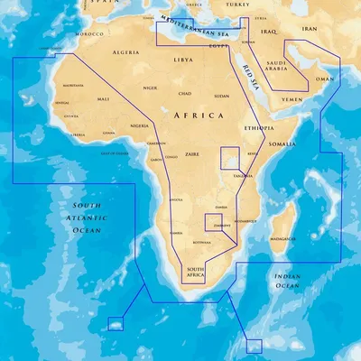 Карта Navionics+ 30XG Африка и Ближний Восток с бесплатной доставкой по  России. Доставка по Москве в день заказа +7(495)236-85-01