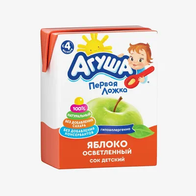 Купить оптом Пюре фруктовое Агуша Яблоко, 90 г на MAY24