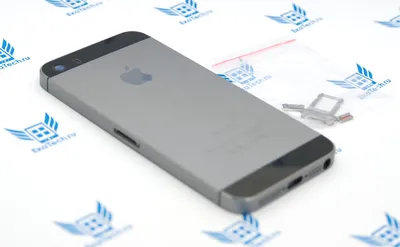 Корпус для Apple iPhone 5s черный (в комплекте с кнопками и лотком sim) в  