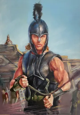 Achilles Painting by Gleb Karas | Saatchi Art