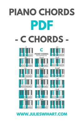 Piano Chords PDF - C Chords | Piano music lessons, Piano chords chart,  Piano chords