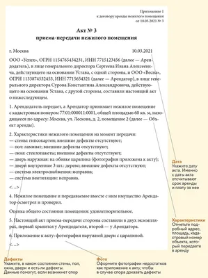 Какая первичка по аренде обязательна