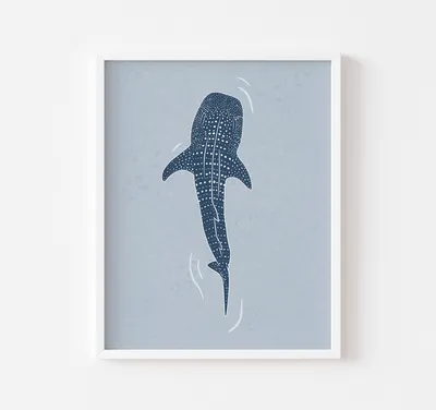 Whale Shark Art Print – Wild Peonies Studio