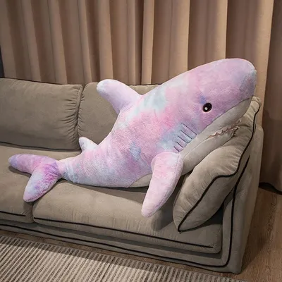 Giant Fuzzy Galaxy Shark Plushies – Kawaiies