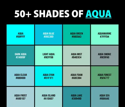 All You Need to Know about Aqua Color - The Color Ency