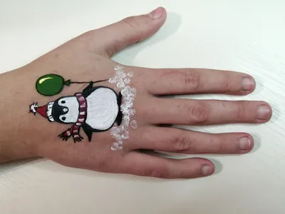 Лотос аквагрим на руке | Рисунок на руки, Раскрашенные лица, Детский грим