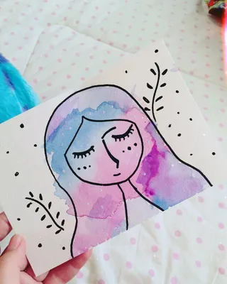 Watercolor art, Art painting, Doodle art