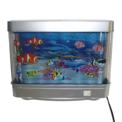 Светильник (ночник) аквариум с рыбками 26см купить в 55опторг (АВ34164) по  цене 1 175 руб.