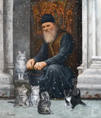 Первый снег» картина Мельникова Александра маслом на холсте — заказать на  