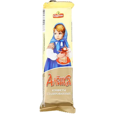 Milky Chocolate Alenka Imported Russian Sweets Candy Food Grocery Gourmet  Bars [1 Chocolate Bar] - 