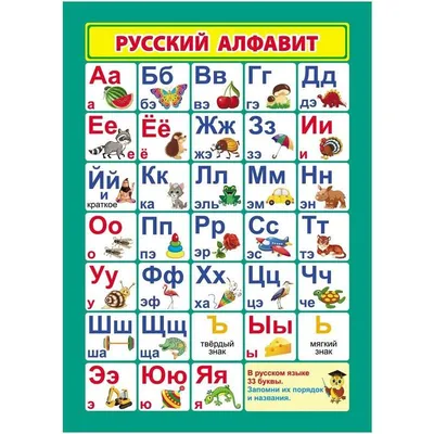 Плакат обучающий "Русский алфавит. Прописные строчные и заглавные буквы ",  формат А2+ - купить с доставкой по выгодным ценам в интернет-магазине OZON  (809306694)