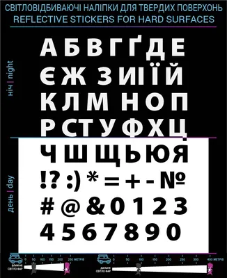 Плакат Украинский алфавит печатный С РИСУНАМИ ❤ 